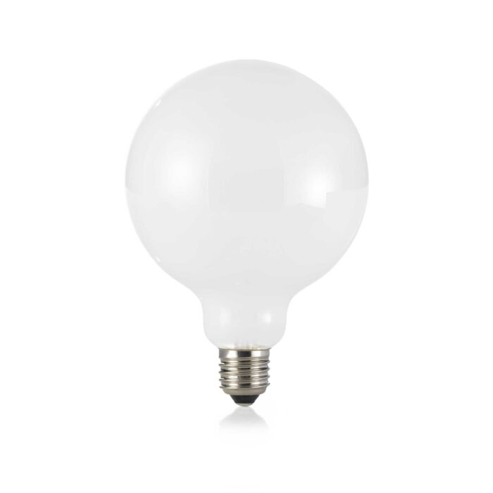 E27 GLOBO D125 8W 3000K BIANCO