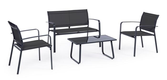 SET SALOTTO ARENT ANTRACITE di Bizzotto